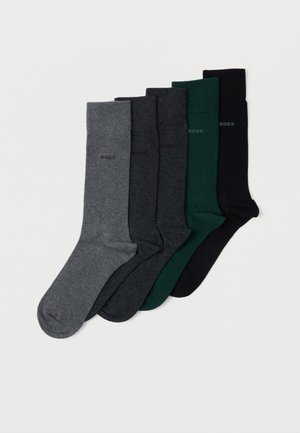 5 PACK - Strumpor - dark green/black/dark grey