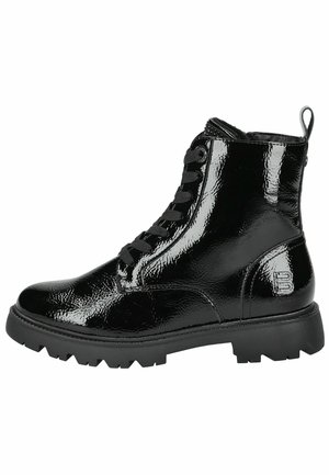 Botines con plataforma - black   black