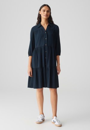Shirt dress - coal blue