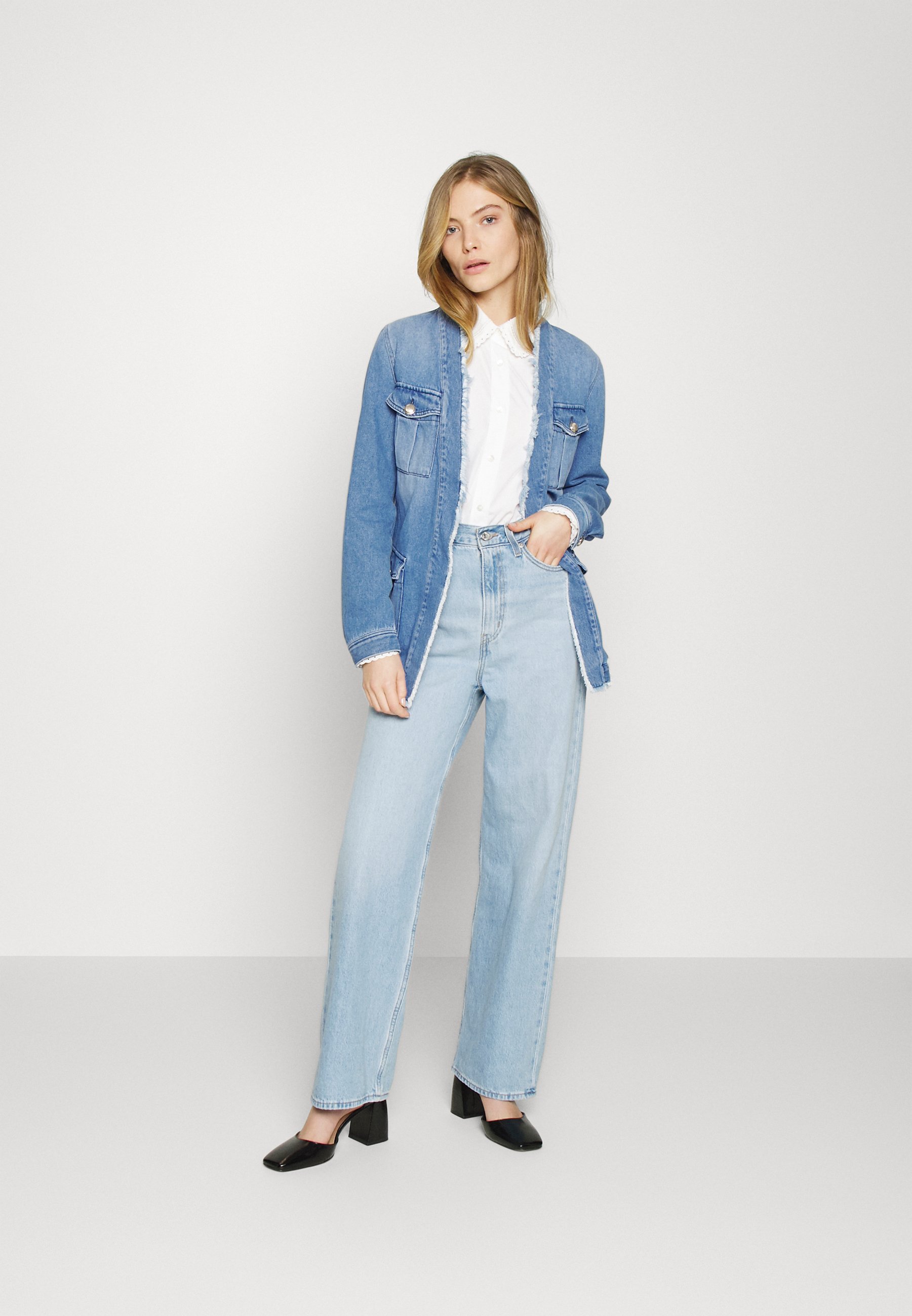 Liu Jo Jeans GIACCA TASCONI - Cappotto corto - blue denim/blu denim -  Zalando.it