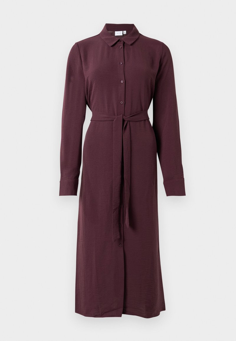 Vila Blousejurk donkerrood Vila Blousejurk donkerrood