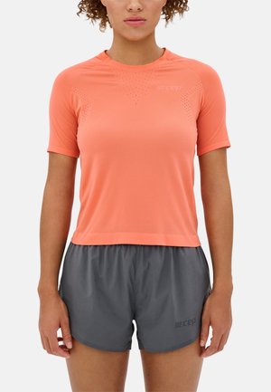 CEP ULTRALIGHT SHIRT SHORT SLEEVE WOMEN - T-Shirt print - coral