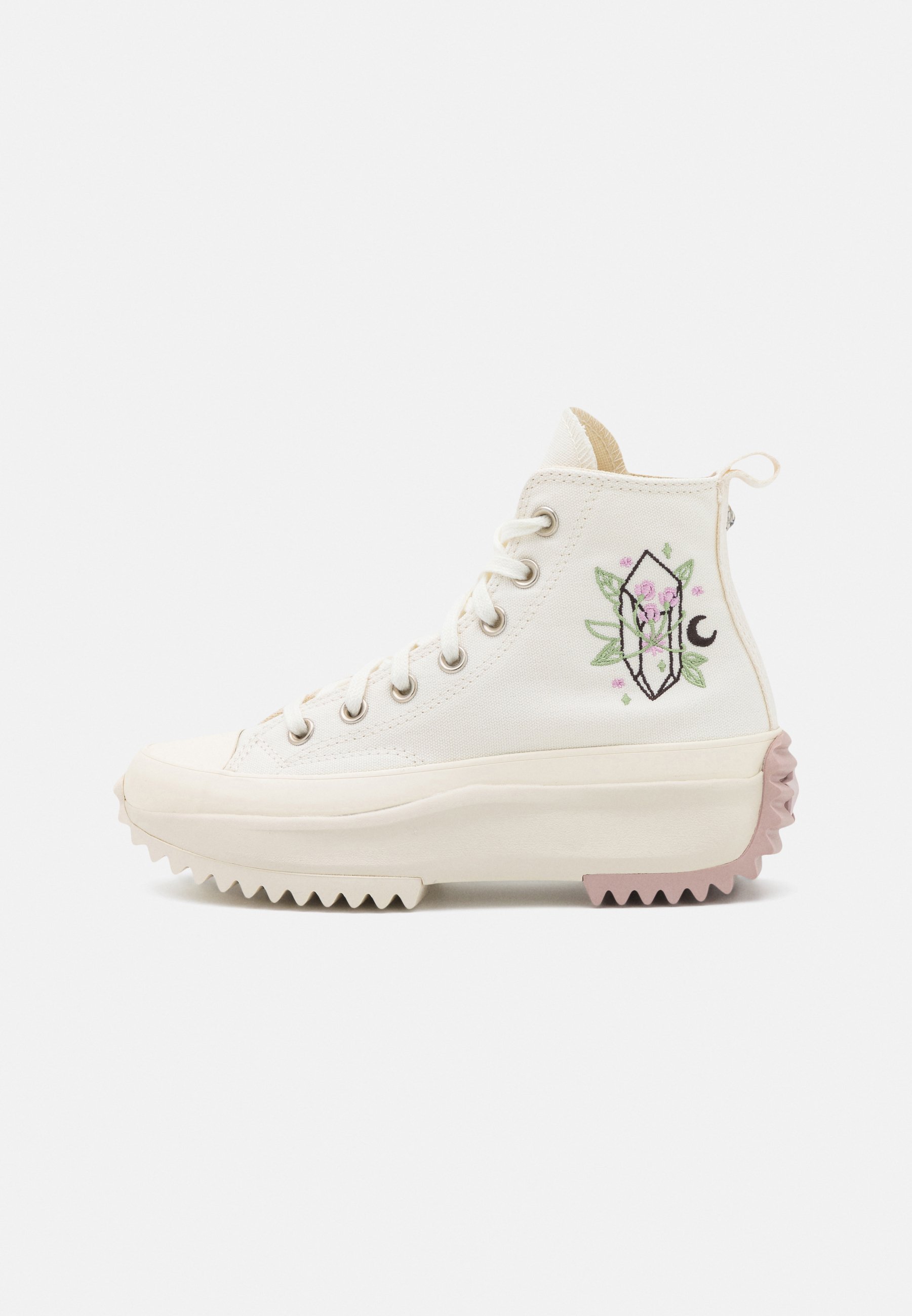 Converse RUN HIKE - Zapatillas altas - white/stone rose/crema - Zalando.es