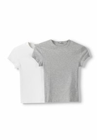 SHORT SLEEVE ROUND NECK 2 PACK - T-shirt basique - white