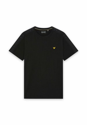 Lyle & Scott, LYLE & SCOTT SS T-SHIRTS PADEL TAPED T-SHIRT - T-shirts print - z jet black