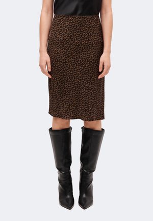 GAP, KNEE LENGTH BIAS SKIRT - А-образна пола - brown