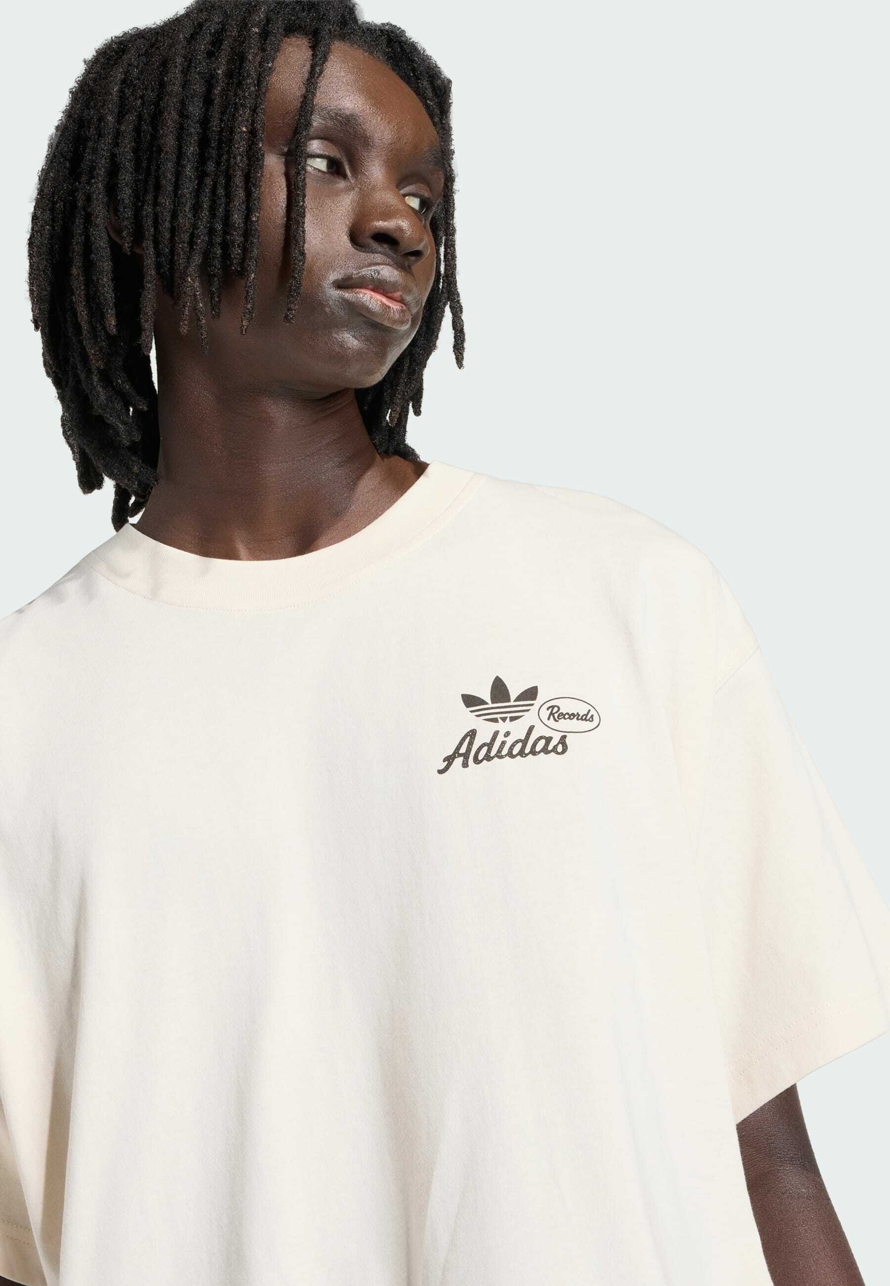 adidas Originals VINTAGE RECORDS GRAPHIC - Print T-shirt - white