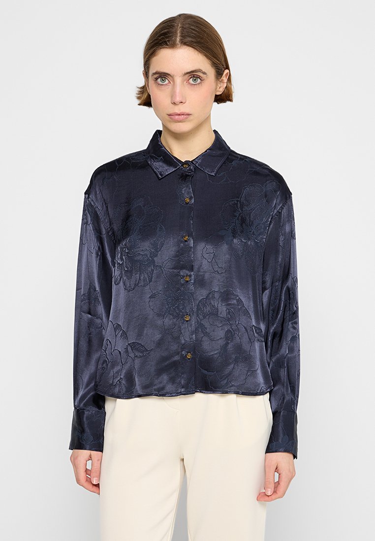 Scotch & Soda Overhemdblouse donkerblauw