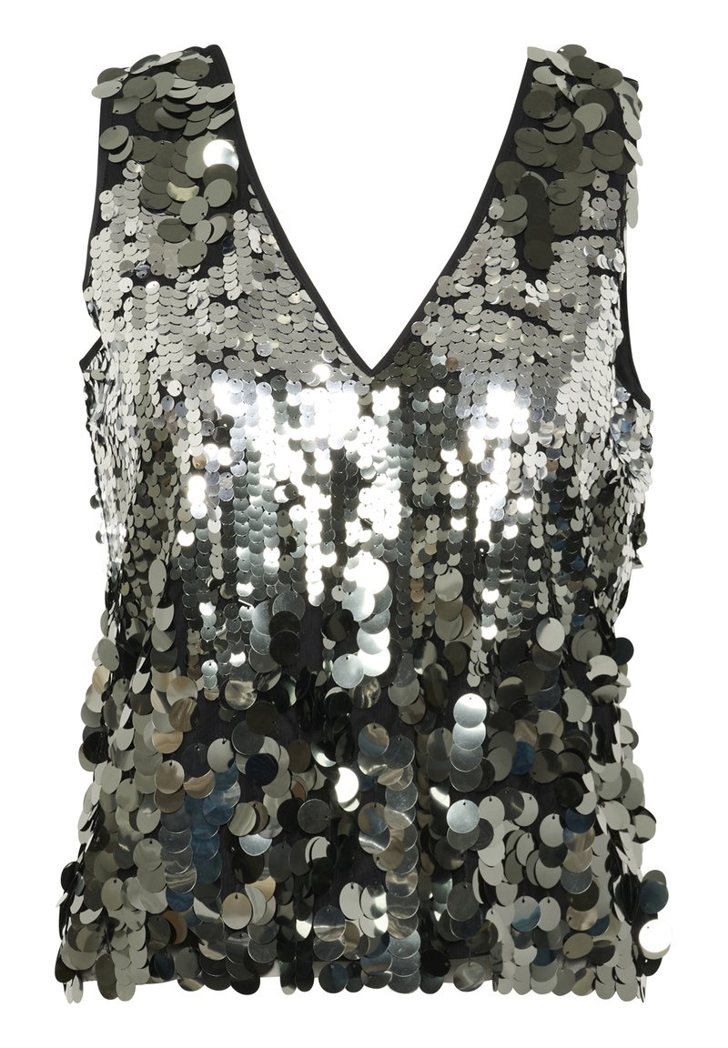 Soaked in Luxury Top zilverkleurig