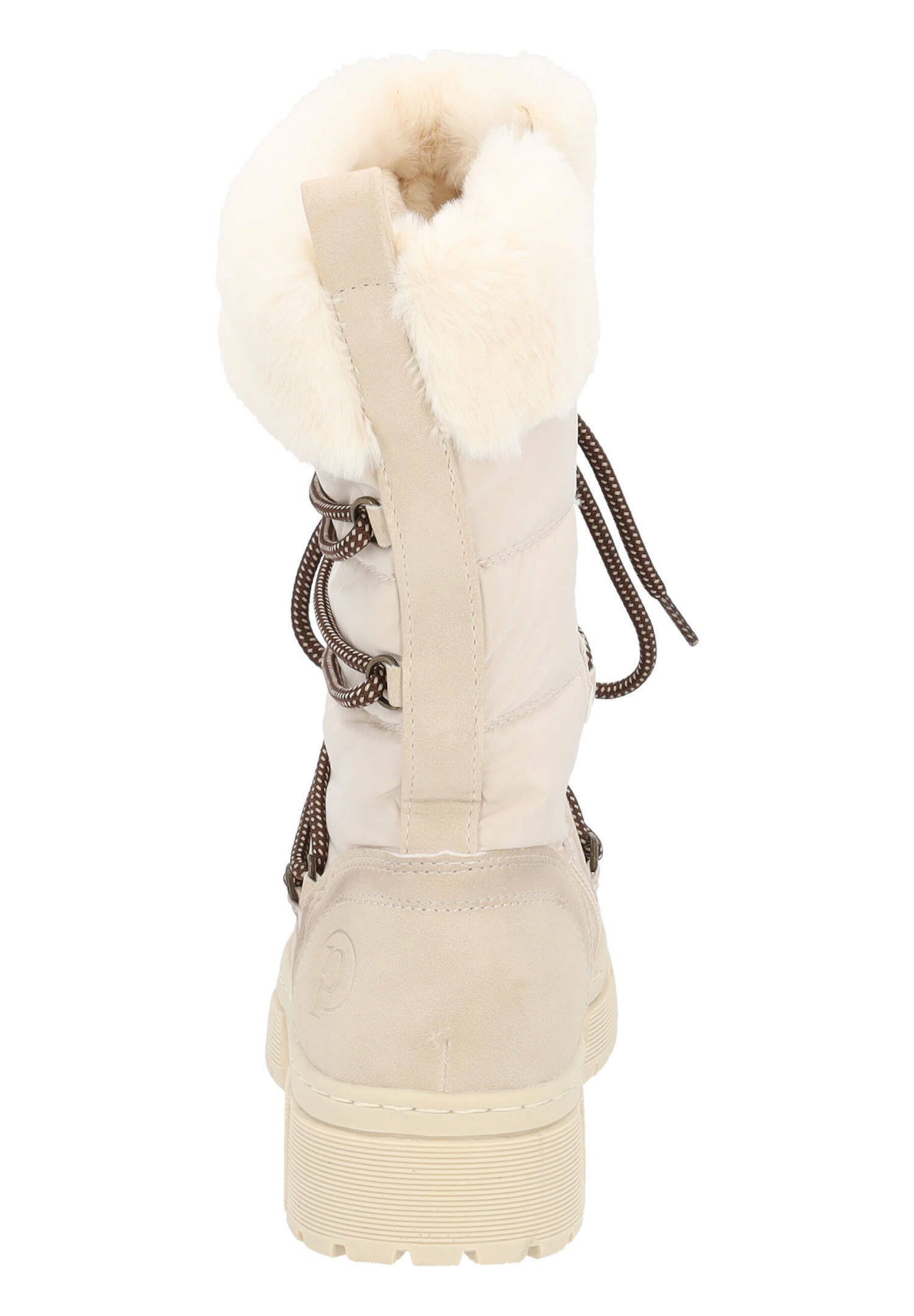 Palado Yesrona Winterstiefel Damen – Ankle Boots, Warm Gefüttert, Veloursoptik, Mit Zierschleife