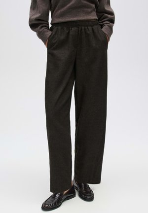 OPUS, MID RISE BARREL FIT - Trousers - black