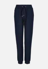 Marineblaue Jogginghosen aus weichem Material, mit einem elastischen Bund und verstellbarem Kordelzug, tapered Beinen und seitlichen Taschen.