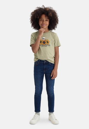 JORCATSKILLS SKULL TEE - T-shirt con stampa - seagrass