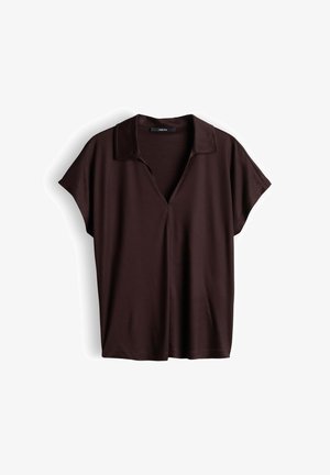 someday., FLOWY POLO STYLE - Polo - mahogany