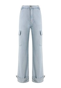Trapezaste traperice - denim iceblue