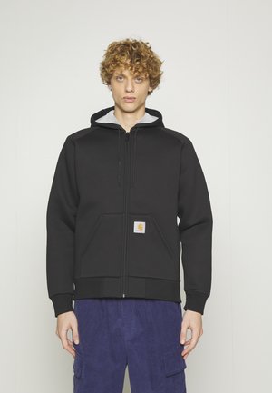 LUX HOODED  - Tröja med dragkedja - black grey