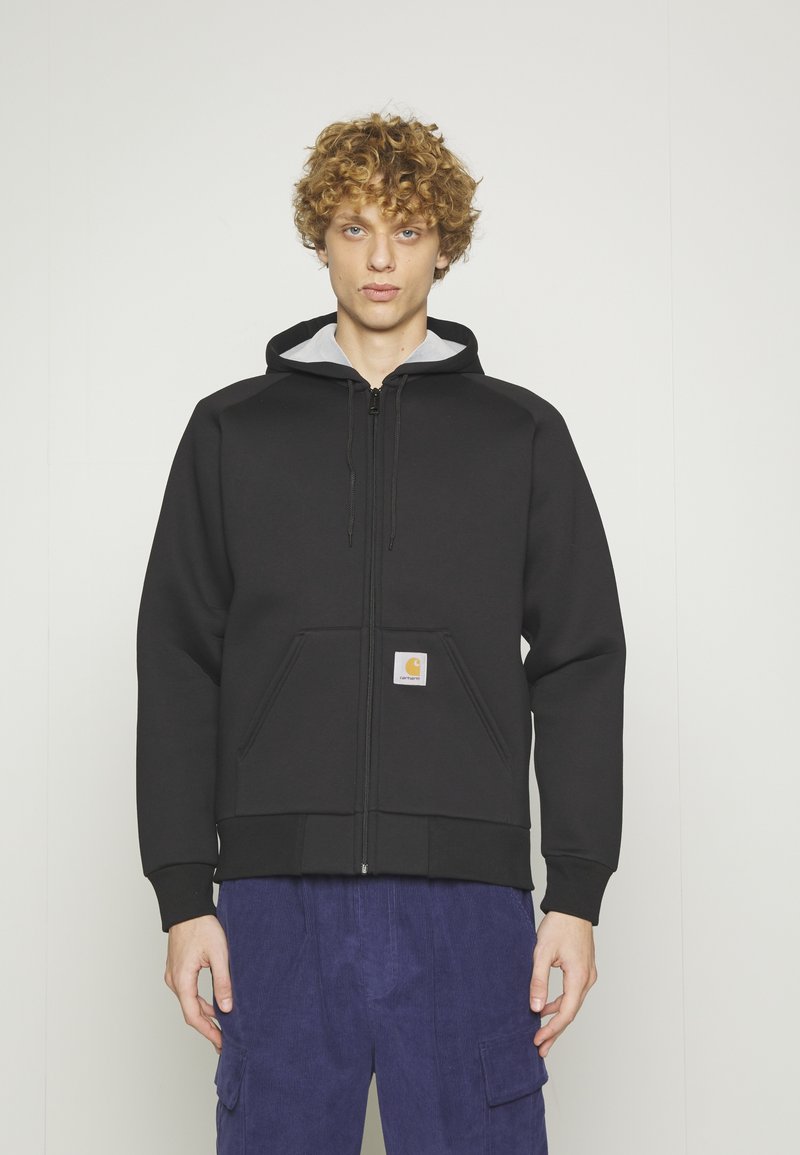 Carhartt WIP - LUX HOODED  - Cipzáras pulóver - black grey, Nagyítás