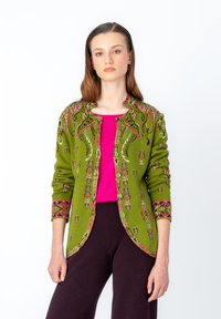 Ivko - JACQUARD ORNAMENT FLOWER - Blazer - green Imagen en miniatura 1