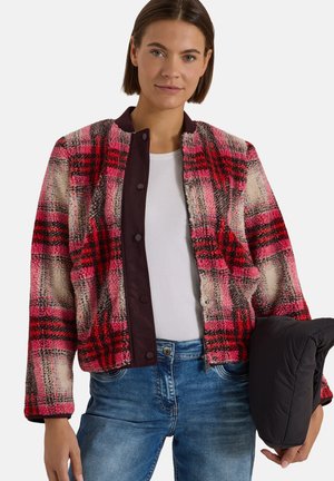 Cecil, TEDDY-BLOUSON MIT SOFTSHELLDETAILS - Veste polaire - berry red