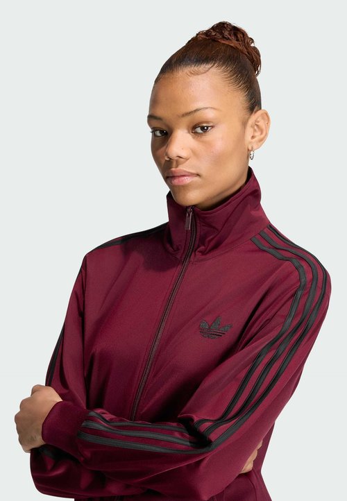 adidas FIREBIRD TRACK TOP LOOSE - Zip-up sweatshirt - maroon black — photo 3