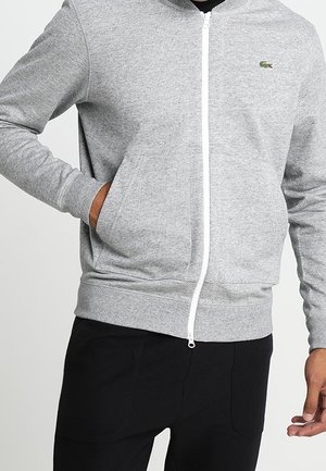 Sweater met rits - mottled grey