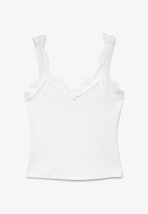 Calliope, TOP TINTA UNITA - Débardeur - bianco ottico