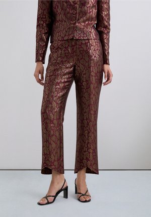 Pantalones - dark red