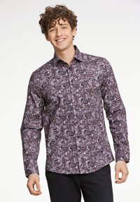 Lindbergh AOP FLORAL L/S - Camicia - berry brown