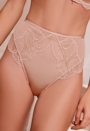 Lipsy, HIGH WAISTED THONG FIT - HIGH WAISTED KNICKERS  . - Shapewear - almond