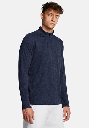 TECH TEXTURED - Långärmad tröja - midnight navy