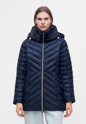 MICHAEL Michael Kors, COLLAR LONGLINE PACKABLE - Žieminis paltas - midnight