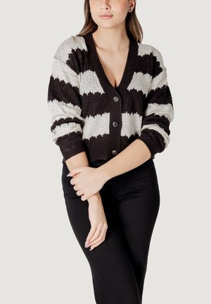 SUN MIA L/S  - Cardigan - black-white