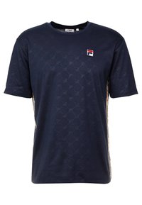 Fila NARIMAN TEE - Camiseta estampada - black iris