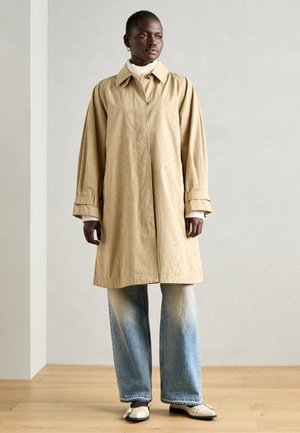 Scotch & Soda FLORAL EMBOSSED CARCOAT - Trenchcoat - sand