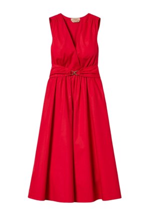 TWINSET, ABITO MIDI SMANICATO CON CINTURA STACCABILE - Vestito casual - lipstick red