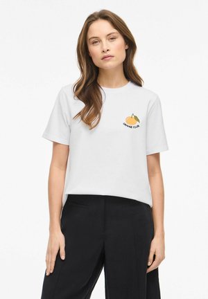 VILA VINORA S/S T-SHIRT - NOOS - T-shirt imprimé - bright white