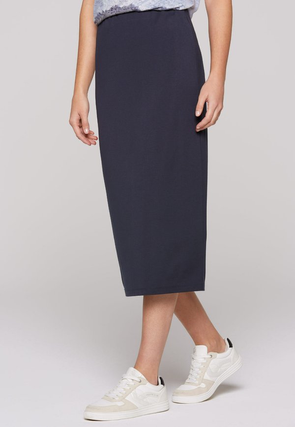 MIT ELASTIKBUND - Bleistiftrock - deep sea