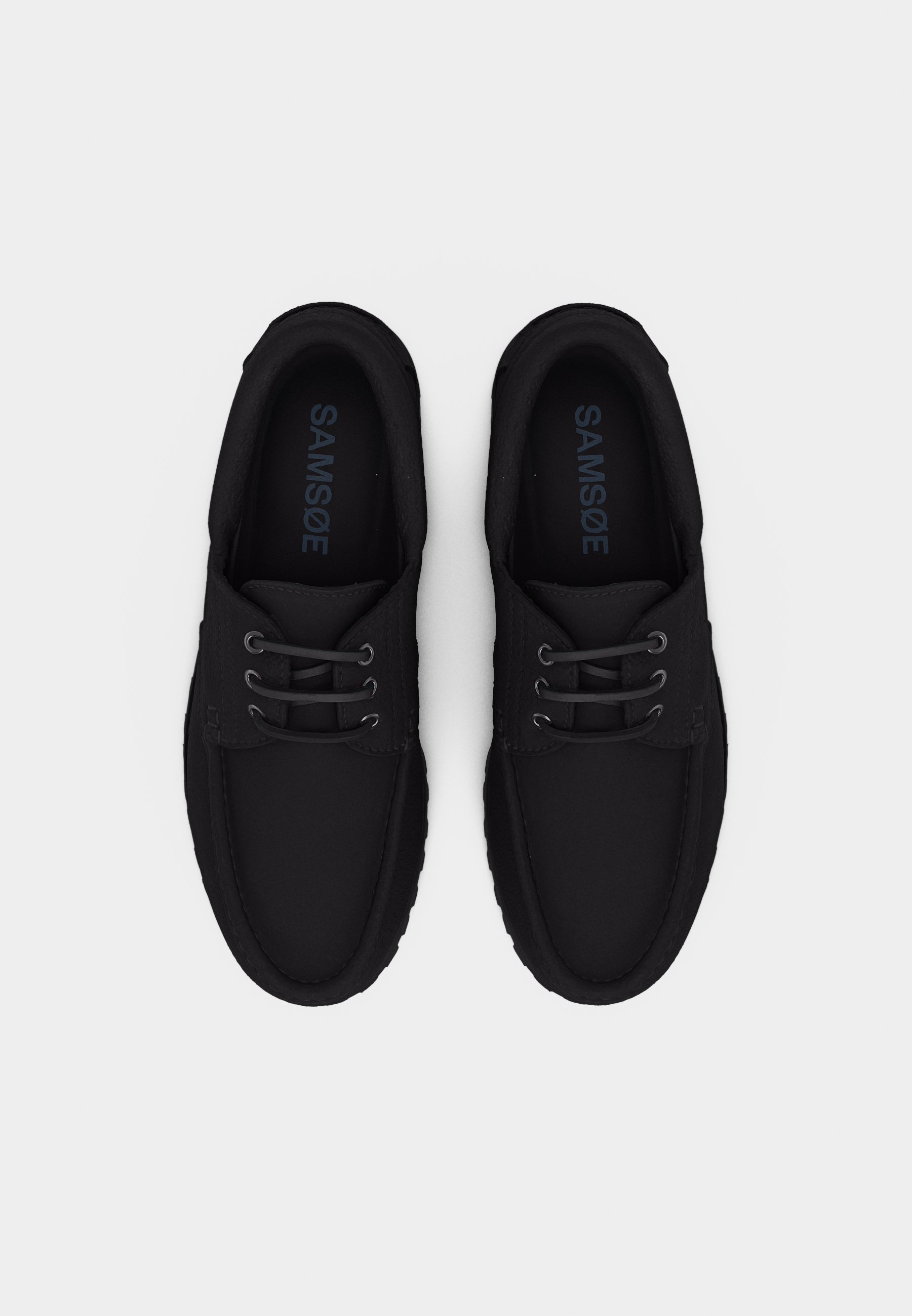 SUNSEA サンシー Cut Off Lace-up Shoes Black Samsøe Samsøe SAKARL SHOES - Casual lace-ups - black - Zalando