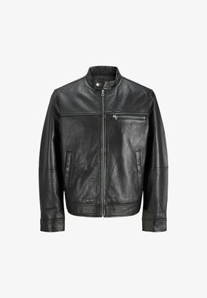 Jack & Jones, Leather Leather - Læderjakker - black