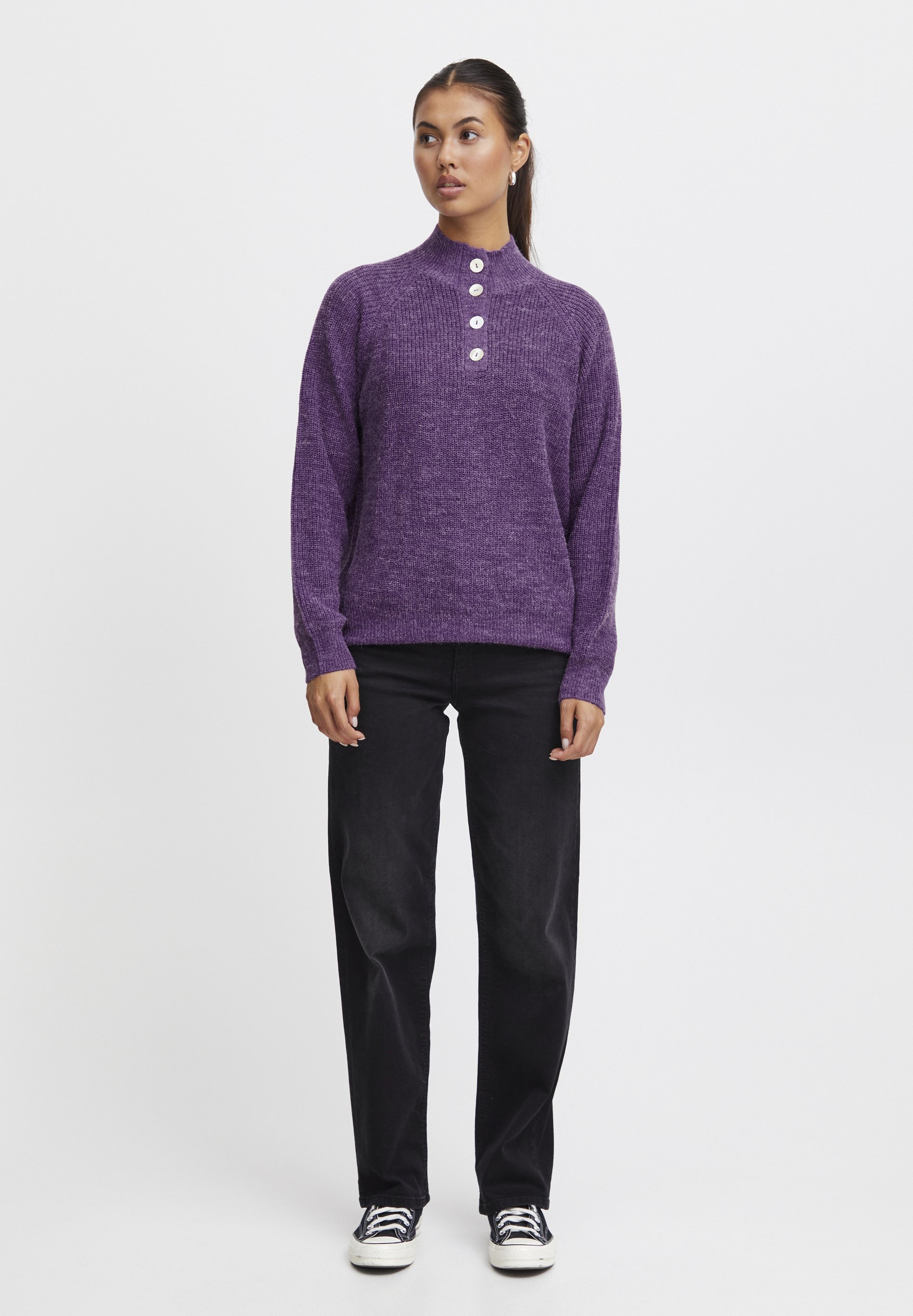 売れ筋商品|||イチ ニット&セーター レディース アウター IHNOVO - Jumper - amaranth purple ICHI IHNOVO - Jumper - amaranth purple/purple - Zalando