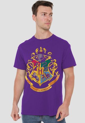 Cotton Soul, HARRY POTTER HOGWARTS CREST - Print T-shirt - purple