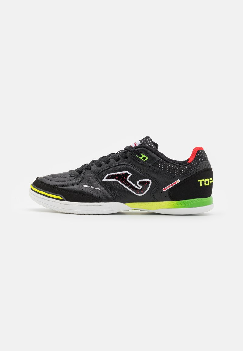 Chaussures De Foot En Salle Joma Tops2121in - Cuir Souple, Semelle Caoutchouc, Noir - Pour Homme