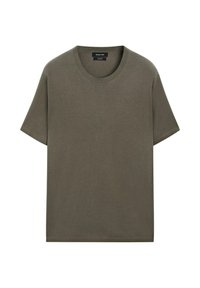 LIGHTWEIGHT CREW NECK WITH SHORT SLEEVE - T-shirt - bas - khaki