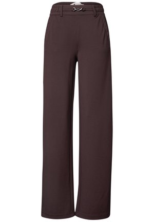 Street One, HIGH WAIST STRAIGHT LEG HOSE IM CASUAL FIT - Pantalones - ruby vine