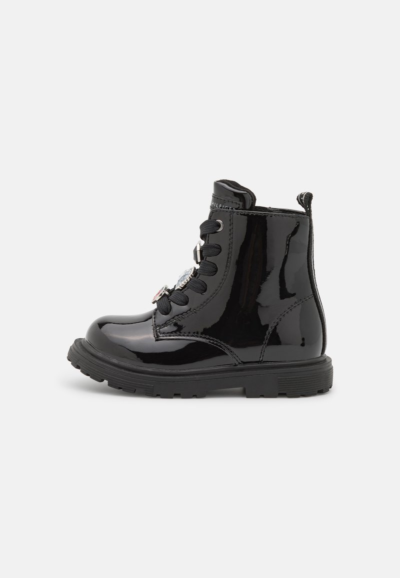 Tommy Hilfiger Womens Fawn Leather Almond Toe Ankle Fashion Boots Black Size 9 5m main image 0