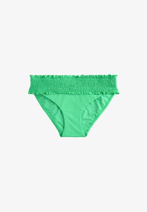 Next, REGULAR FIT - SHIRRED HIGH LEG BIKINI BOTTOMS . - Bikinibukser - green