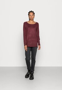 ONLY ONLMILA LACY L S LONG  - Camisola - chocolate truffle