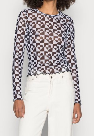 Langærmet T-shirt - black