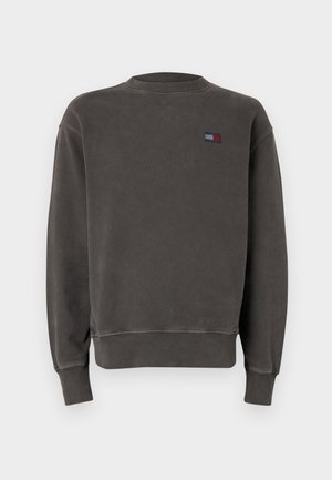 Tommy Jeans LABEL CREW - Sweatshirt - black