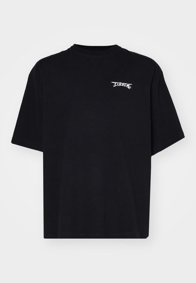 032c NERVE SHATTER OVERSIZED UNISEX - Majica kratkih rukava s printom - washed black